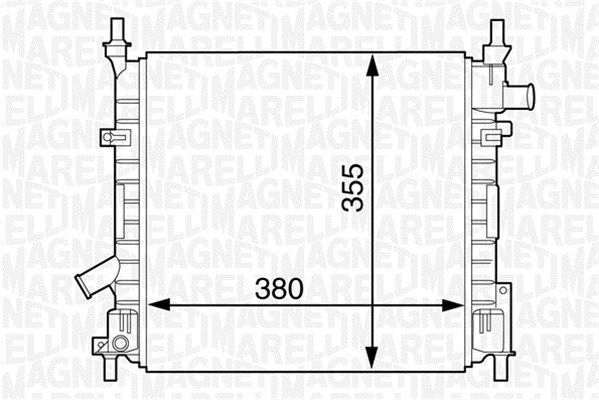 MAGNETI MARELLI radiatorius, variklio aušinimas 350213124300